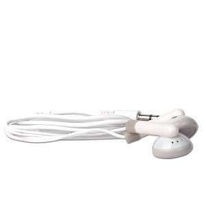  Earbud Stereo Headphones with 3.5mm Audio Jack (White 