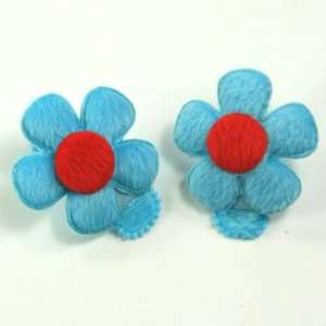 Blue / Baby / Toddler/ Girls Flower Shaped Hair Clip (4102 