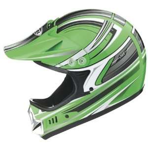    GMAX Youth GM36Y Full Face Helmet Medium  Green Automotive