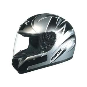    AFX Youth FX 12 Multi Full Face Helmet Medium  Silver Automotive