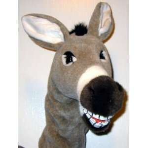  22 Large Donkey Head Hand Puppet w/sound Toys & Games