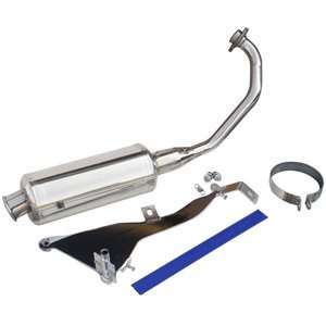 Exhaust Pipe for Yamaha Vino 125, Stainless Finish