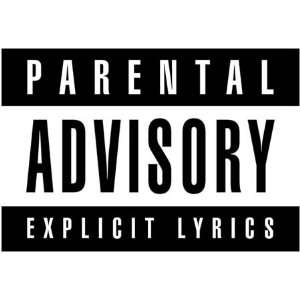 Lyrics Parental Advisory T SHIRT Rap Hip Hop 90s old school logo on ...