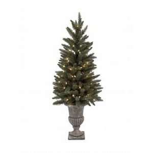    Pre Lit Small Christmas Tree Potted in Urn 4