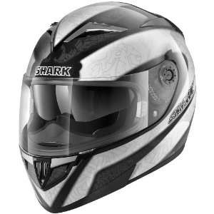 Shark S 900 Graphics Helmet , Size XS, Color Black/Silver, Style 