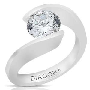  Diagona 35468, Round Cut Diamond Solitaire Engagement Ring 