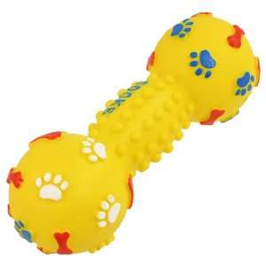   Dumbbell Shaped Squeaky Playing Toy for Pet Puppy Dog