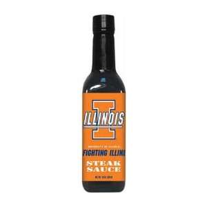 Illinois Fighting Illini NCAA Steak Sauce (10oz)  Sports 