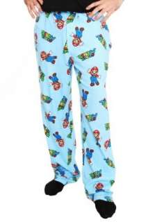  Nintendo Super Mario Bros Blue Pajama Pants Clothing