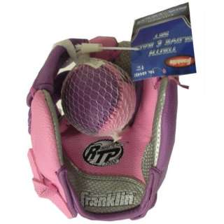   Pink & Purple Youth Softball Mitt Glove & Ball Set Toys & Games