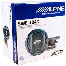   ALPINE SWE 1043 10 CAR SUBWOOFERS + SEALED SUB BOX 1500 WATTS TOTAL