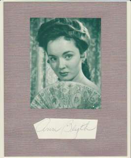 Beautiful 1940s and 1950s film actress Ann Blyth.