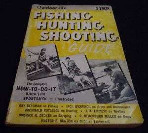 1951 FISHING HUNTING SHOOTING Outdoor Life Guide  