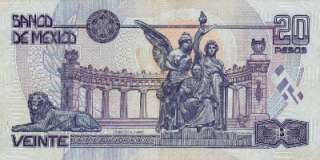   de Mexico $ 20 Pesos Benito Juarez Mar 17, 1998 Serie U4597949 Cir