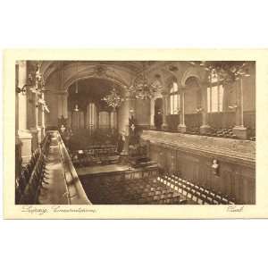 1930s Vintage Postcard Concert Hall at the Music Conservatory 