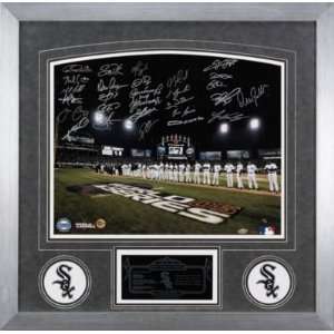  2005 WS White Sox 28 SIGNED Display STEINER LE/6   New 