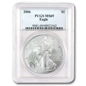  2006 Silver Eagles   MS 69 PCGS 