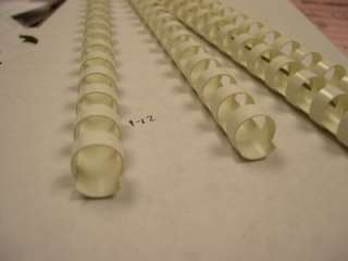BINDER BINDING COMBS PLASTIC 100 WHITE 1/2 inch 19 TAB  