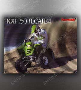 VINTAGE KAWASAKI KXF250 TECATE 3 WHEELER BANNER  