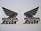 Tank decals for Honda 350X 350 X ATC350X 3 wheeler