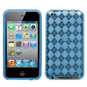 Blue Argyle Candy For Apple Ipod Touch 4g 4th Generation Gel Skin Case 