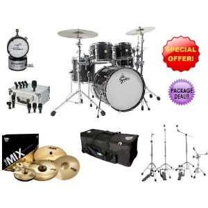  Sparkle Lacquer 4 Piece Groove Drum Kit   INCLUDES Audix FP5 Drum 