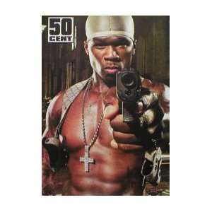  50 CENT Machine Gun Music Poster