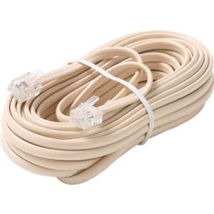    100 Ivory 6 Conductor Telephone Line Cord CL4565 Electronics