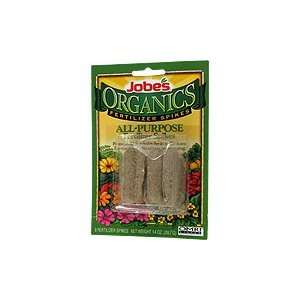 Jobes Organic All Purpose Fertilizer Spikes   Promotes Richer Soil, 8 