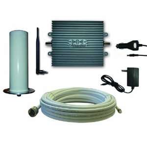   right angle antenna, outside antenna, cable and AC & DC power adapters