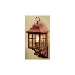   Light in Antique Copper with Clear Seeded Beveled Acrylic Panels glass
