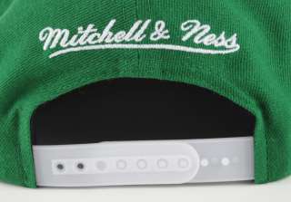 Celtics Mitchell Ness SnapBack Hat White Green Cap NBA Boston BABA 