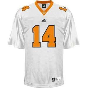  Tennessee #14 Adidas Replica Football Jersey (White 