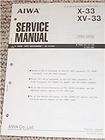 original aiwa x 33 xv 33 stereo system service manual