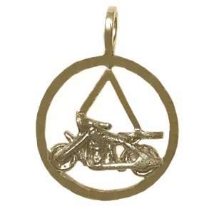 Alcoholics Anonymous AA Symbol Pendant #832 3, 13/16 Wide and 1 1/16 