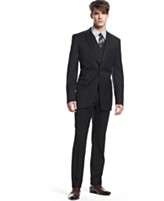 Bar III Suit Separates, Black Solid Slim Fit
