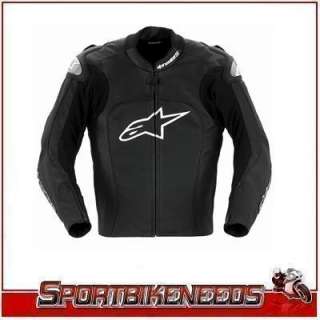Alpinestars MX 1 MX1 Black Leather Jacket 38/48 Medium  