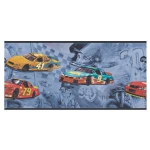 allen + roth Jewel Tone Racecars Wallpaper Border LW1341919