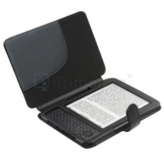 Leather Cover Case with Book Light for  Kindle 3  