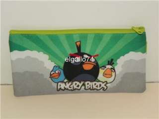 ANGRY BIRDS RED BLACK BIRD PIG PENCIL CASE PURSE WALLET BAG TOY ACTION 