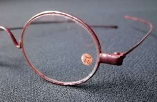 ANTIQUE Steel Frame EYEGLASS SPECTACLES Reading Glasses 1890  