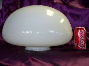 Big Antique Milk Glass Chandelier Globe Shade 15 Diam.  