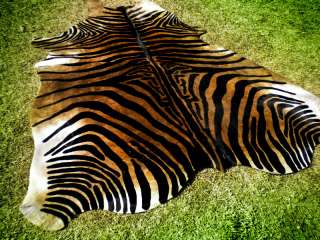 ZEBRA Print/Printed COWHIDE SKIN Rug steer COW HIDE  