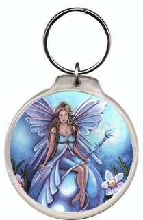 Aquamarine Birthstone Fairy Jennifer Galasso Key Chain  