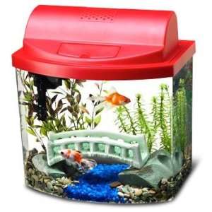  Aqueon 17776 Mini Bow 5 Desktop Aquarium Kit, Red Pet 