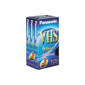    Panasonic NVT120CA3TR (Each) 120 Minute VHS Tape Electronics