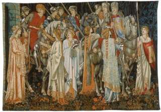 Medieval Knight Tapestry The Quest for the Holy Grail  