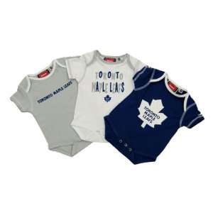    Toronto Maple Leafs Baby 3 pc Creeper Set