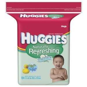 Huggies NATURALLY REFRESHING BABY WIPES 552 CT FREE SH  