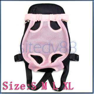 Front Style Chest Pet Dog Carrier Backpack Back Bag Any Legs Out Size 